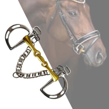 Mouth Harness Bit with Curb Chain - Image 3