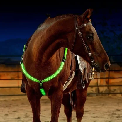 Night Visibility Horse Breastplate - Image 3