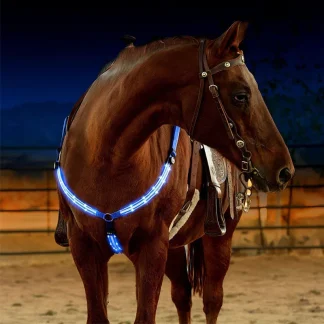 Night Visibility Horse Breastplate